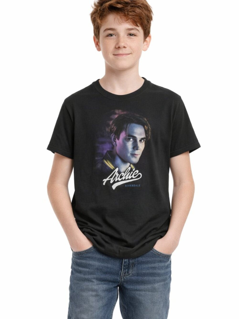 Ripple Junction Youth Graphic Tee Archie Andrews Black Size XL (18/20)